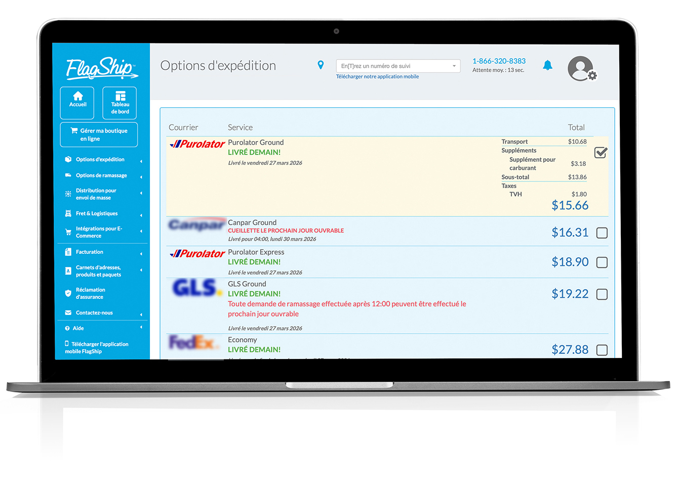 Une Plateforme D’expédition