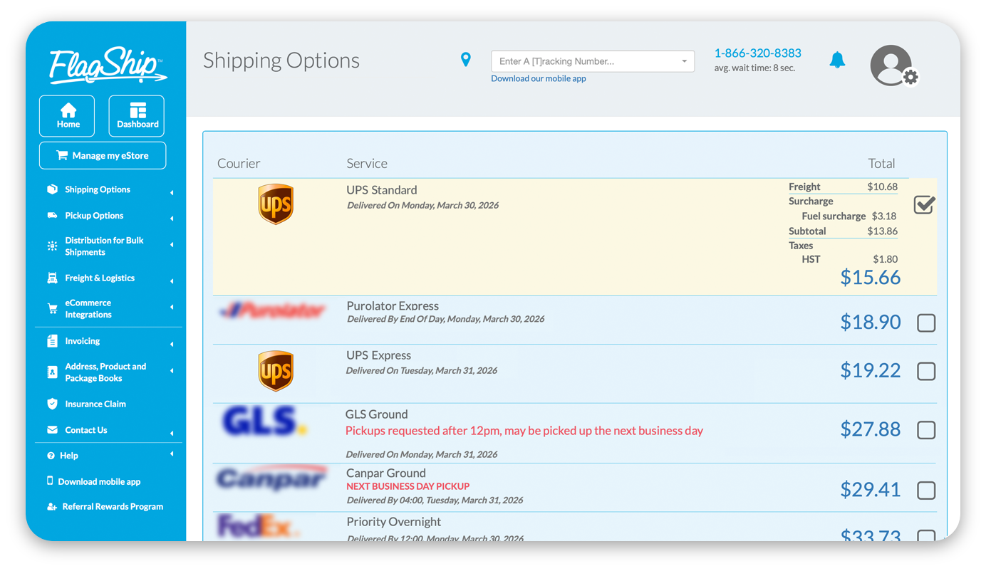 Compare Ups Shipping Rates